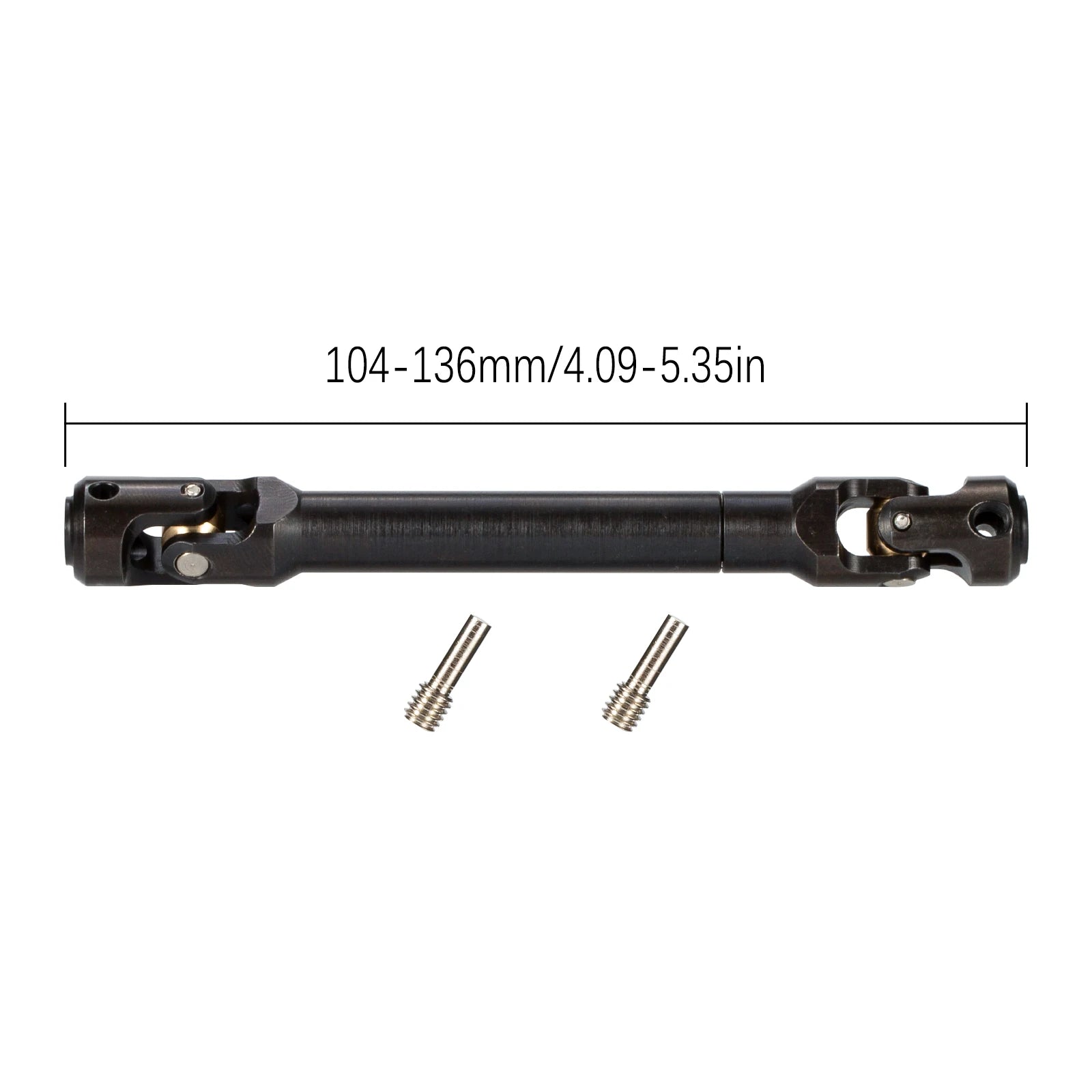 Hardened Steel Driveshaft Heavy-Duty RC Car Drive Shaft for 1/10 RC Crawler SCX10 II III Pro Wraith Capra RR10 TRX4 Element LCG