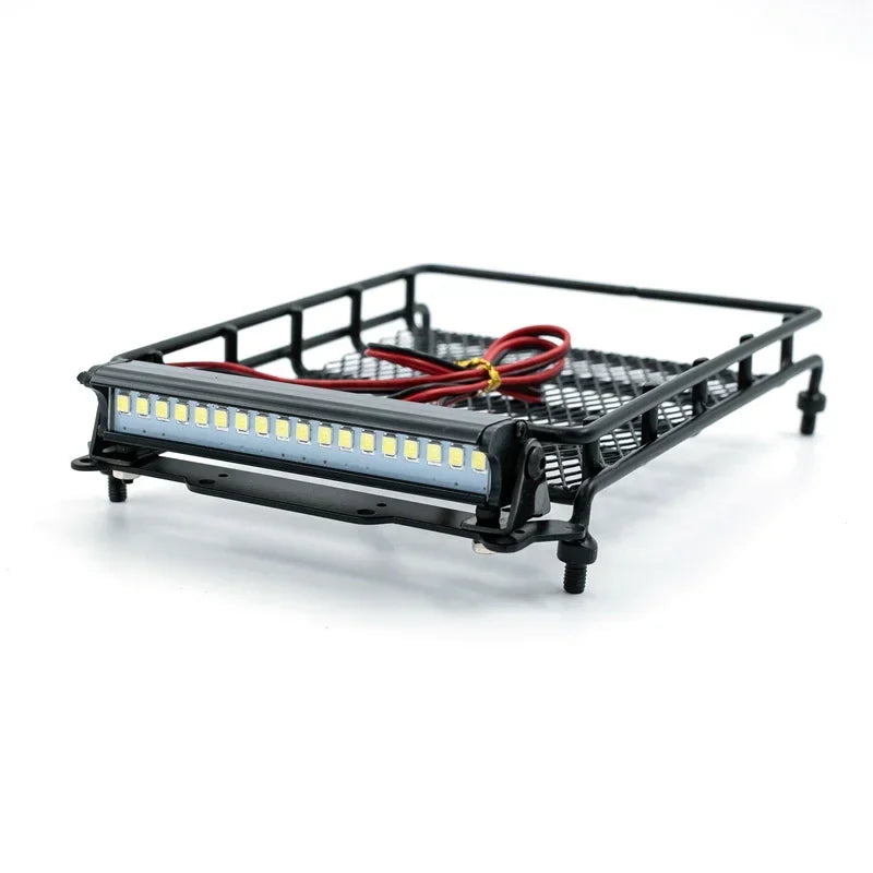 Universal Roof Racks With LED Light for 1/14 1/12 1/10 RC Crawler Car SCX10 CC01 MN D90 D91 D99 MN90 MN99S