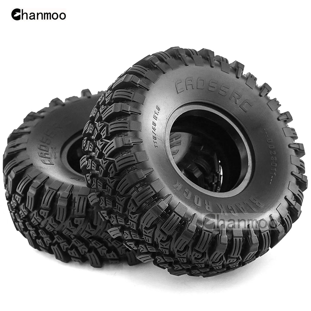1.9in Crawler Tires Rock Wheels Mud Tyre for 1/10 Scale RC Car Axial Traxxas SCX10 II III TRX4 RC4WD D90 YK4102 Gen8 Redcat