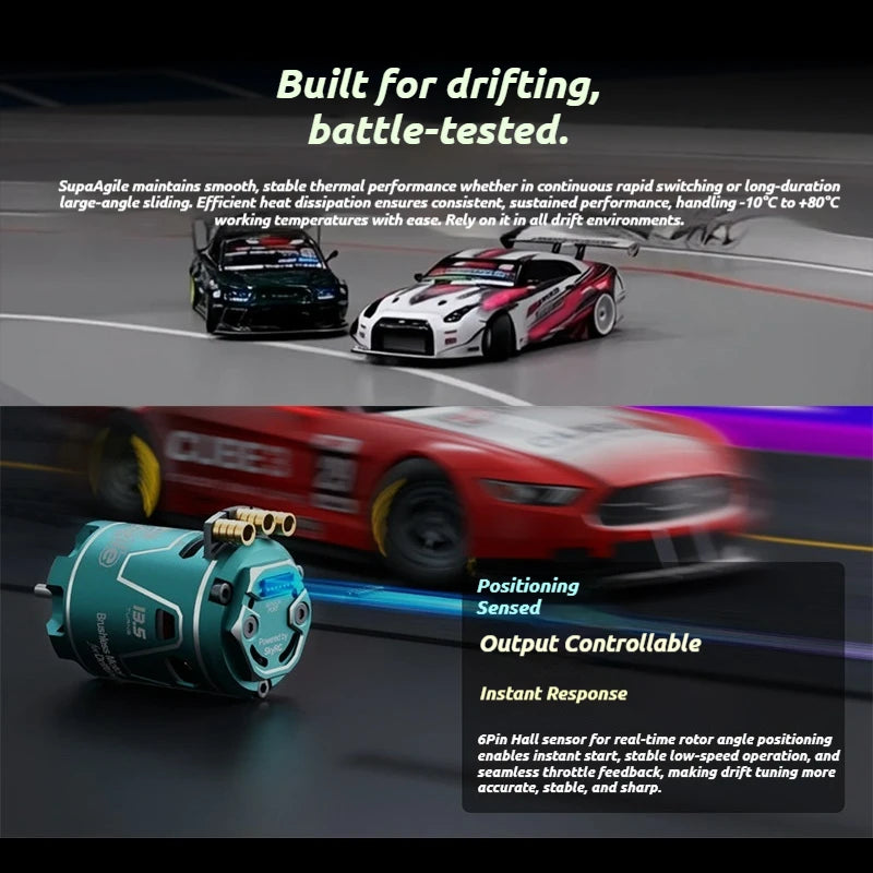 SKYRC FuriaX 1/10 RC Car Supa Agile 540 3650 Sensorless Brushless 3880/3050KV Motor For 1/10 Drift Car RC Cars Chilren's Gifts