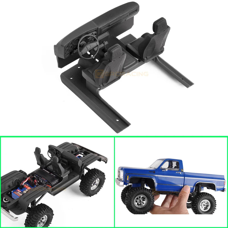 TRX4M 3D Printing Interior Seat and Fender for 1/18 RC Crawler Traxxas TRX-4M Car Chevrolet K10 Upgrade Parts