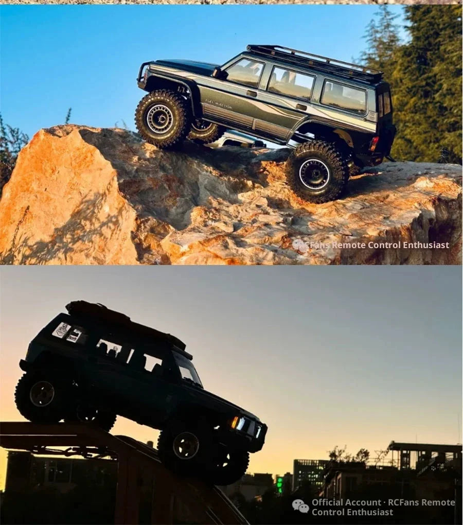 YK4107 Pro Brushless 1/10 Simulation Patrol RC Remote Control Brushless 4WD Differential Lock Climbing Car Off-road Vehicle Gift