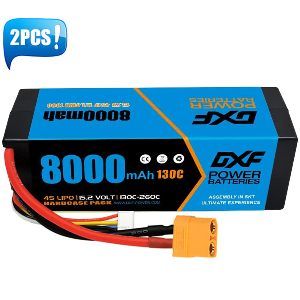 2PCS VARCS 7.4V 7.6V 11.4V 11.1V 15.2V 14.8V 22.2V 2S 3S 4S 6S 5200Mah 6300Mah 6500mAh 6200mAh 6750mAh 8000mAh 7000mAh 10000mah