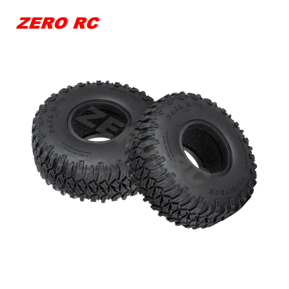 RC Crawler Car Soft 1.55" Off Road Mud Tires 76*27mm 95*35mm Foam Insert For D90 TF2 Tamiya CC02 LC70 MST JIMNY Blocks WHEEL