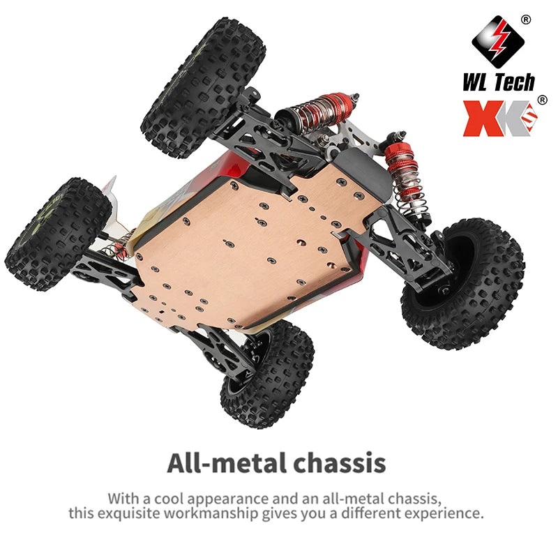 WLtoys 144010 V8 RC Car Brushless 1:14 75Km/H High Speed Metal 4WD Drive Off-Road 2.4G Transmitter 1/14 RC Racing Car  VS 144010