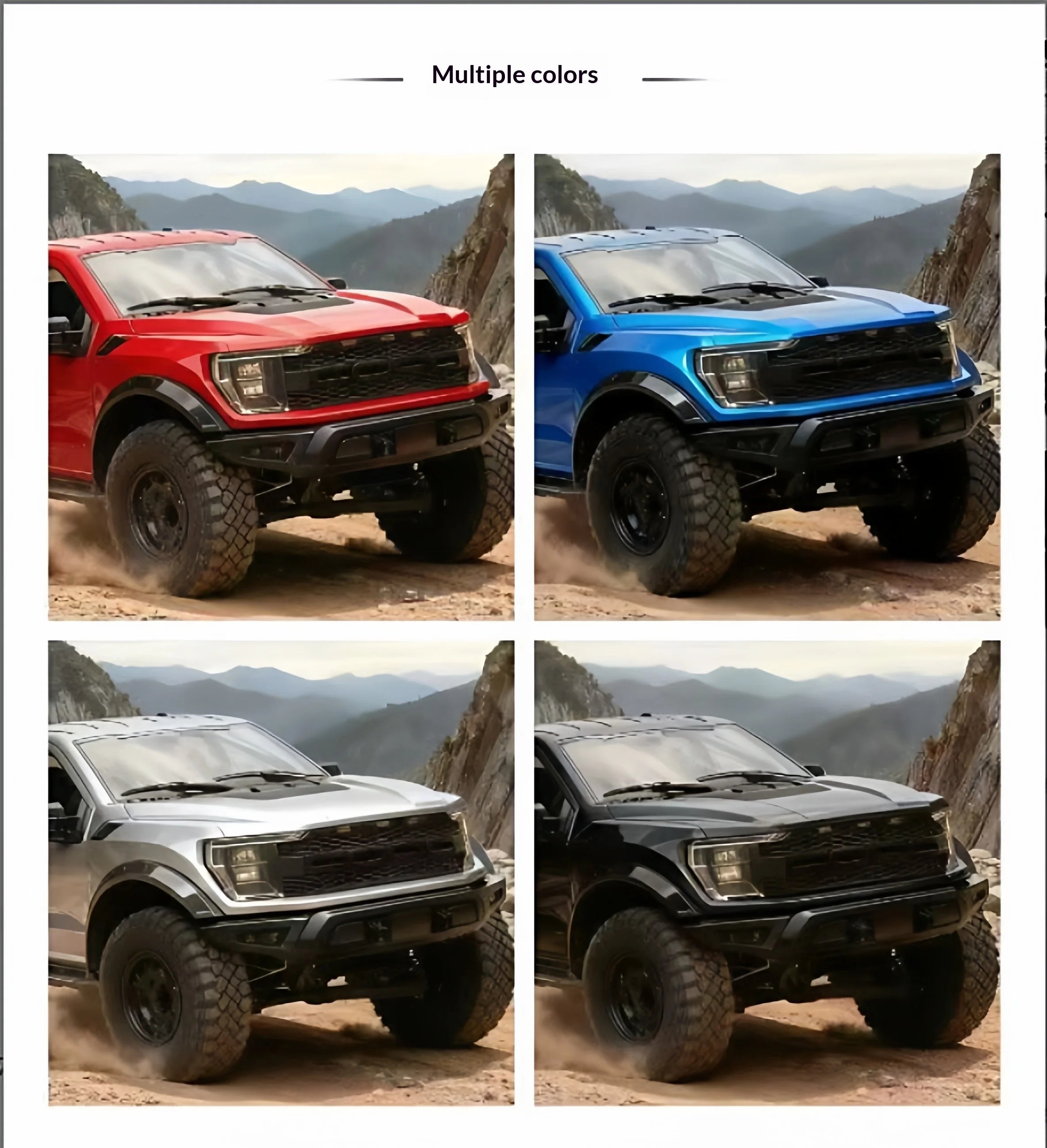 1:12 F-150 4WD RC Off-Road Crawler Pickup Truck Metal Drive Shaft Full Proportion Lifelike Openable Doors Design