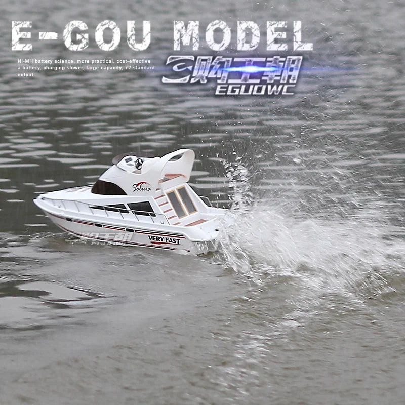 Remote Control Boat High-Speed Speedboat Model Boat Simulation Yacht Rowing Boat Model Remote Control Speedboat Toy Boat Airship