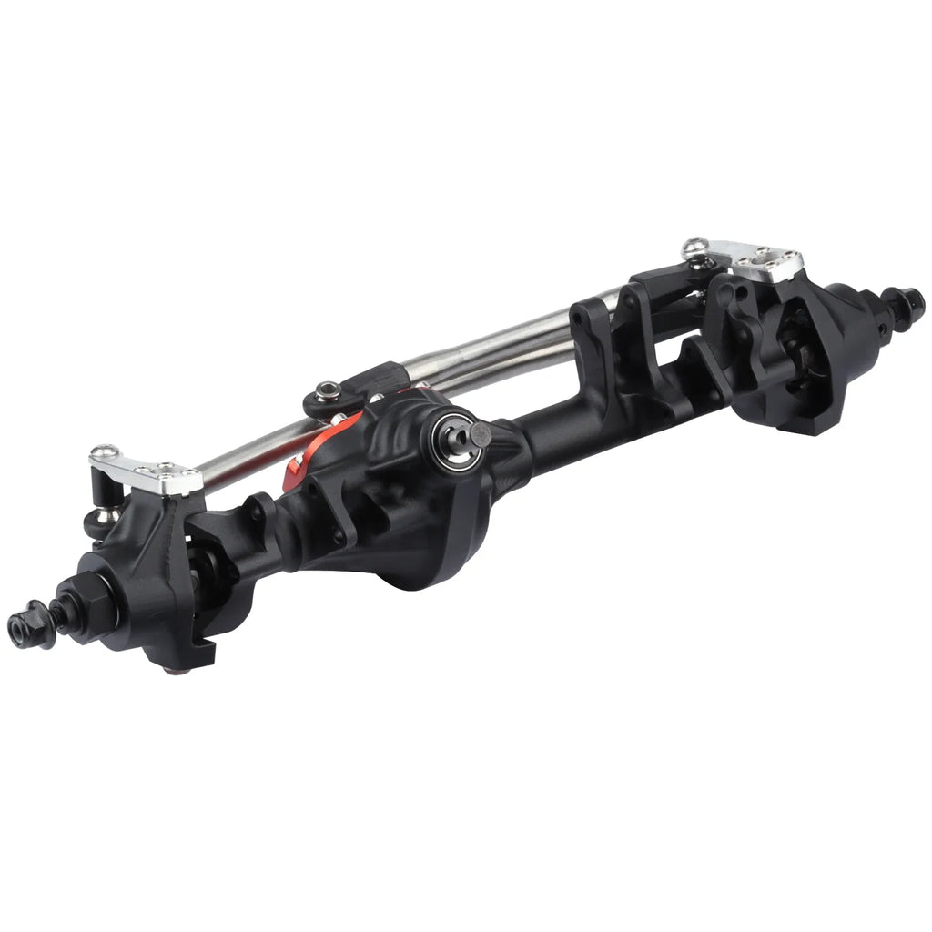 Machined Aluminum One Piece Construction Offset Straight Axle Set for 1/10 RC Crawler Axial SCX10 II VS4-10 Rock Trucks Parts
