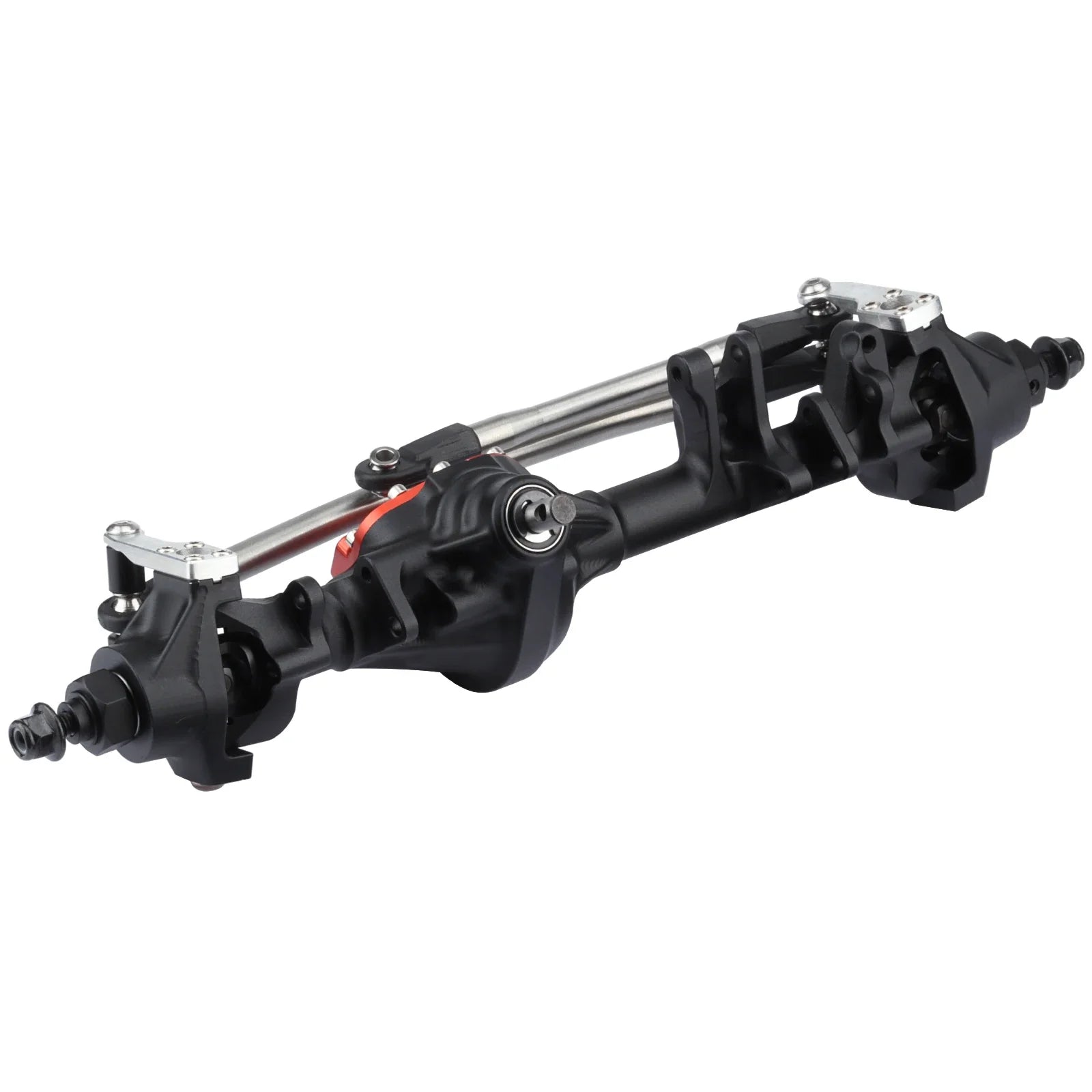 Machined Aluminum One Piece Construction Offset Straight Axle Set for 1/10 RC Crawler Axial SCX10 II VS4-10 Rock Trucks Parts