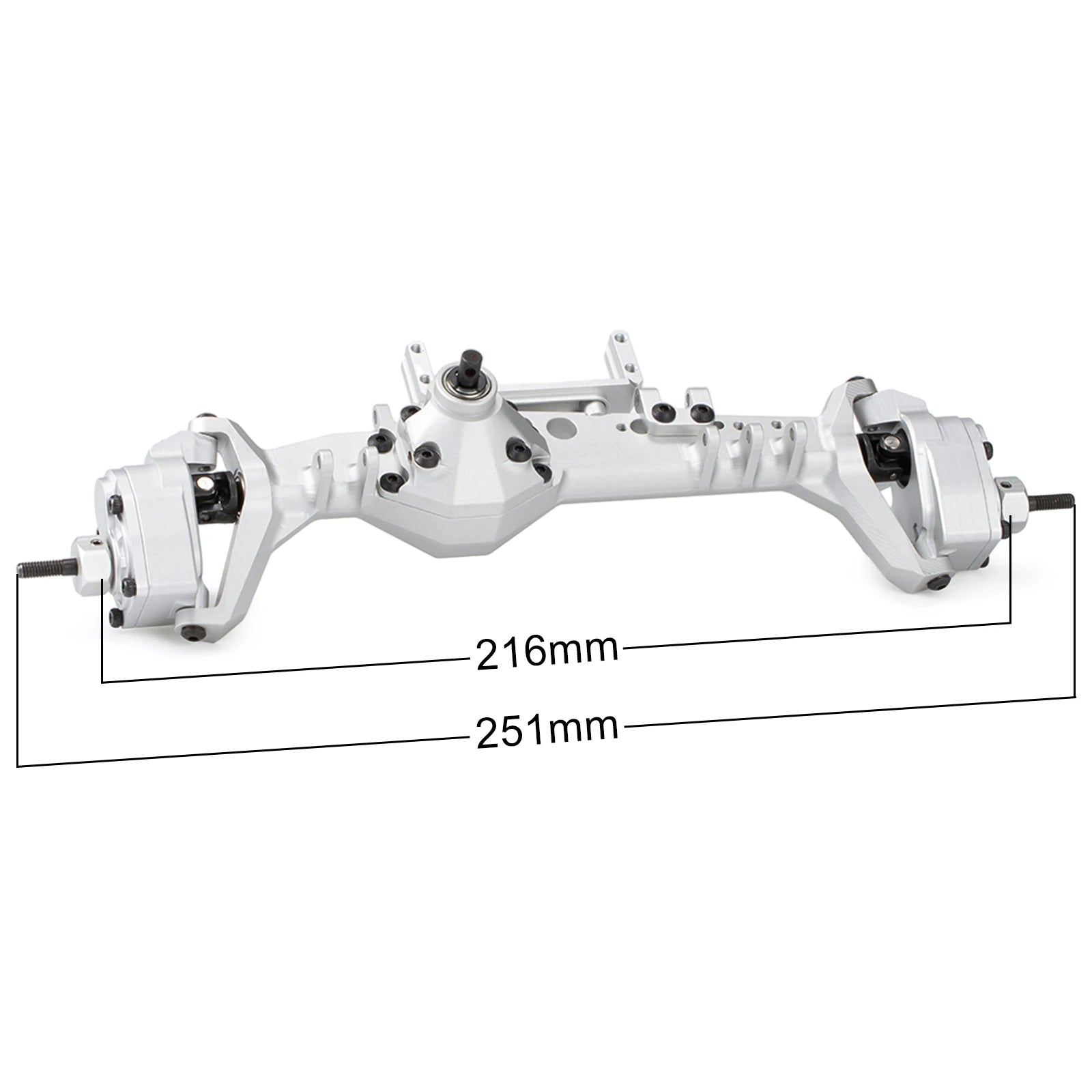 CNC Aluminum F9 Offset Portal Axle with Servo Mounts for 1/10 RC Crawler Axial Capra 1.9 UTB LCG Chassis Cheater Rigs