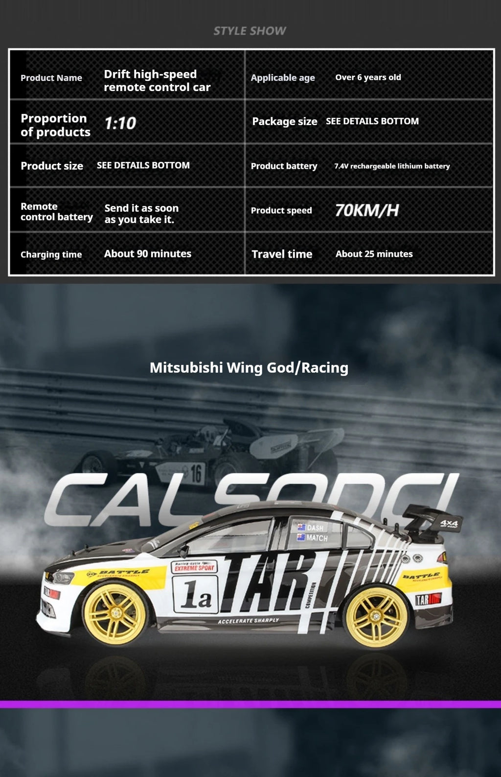 4x4 rc cars:45cm super remote control car,1:10 professional rc drift car,70km/h high-speed 4WD racing car,electric car,kids toys