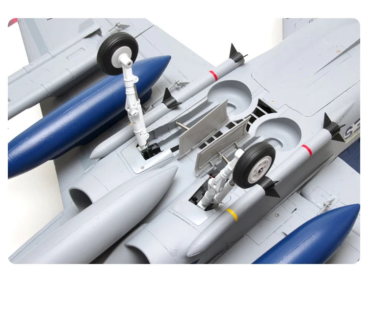 FMSRC RC Airplane 80mm Ducted Fan EDF Jet F18 F-18 Hornet 6CH with Flaps Retracts 6S Hobby Model Plane Aircraft Avion