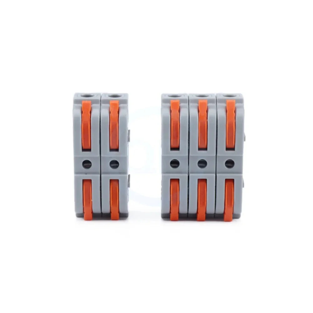 10 pcs LT-211 Quick Terminal Block 1 in 1 out 0.08-4mm² sq. freely combinable and reusable Hard and soft wires