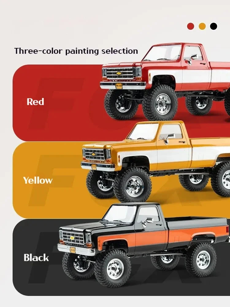 FMS FCX18 1:18 Chevrolet K10 Pickup Truck Officially Authorized Classic Retro Off-road Climbing RC Car Model RTR