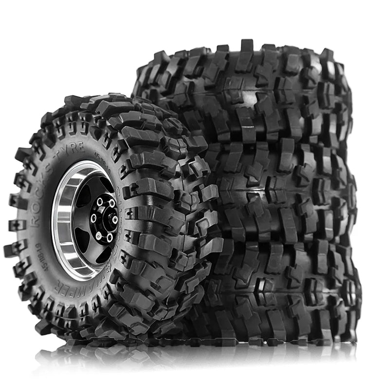 1.9in Beadlock Wheels 1.9 Crawler Tires Rims Black TRX6 Wheel Classic AXI03007 Bead Lock 12mm Hex TRX4 1.10 SCX10 ll1/10 Rim D90