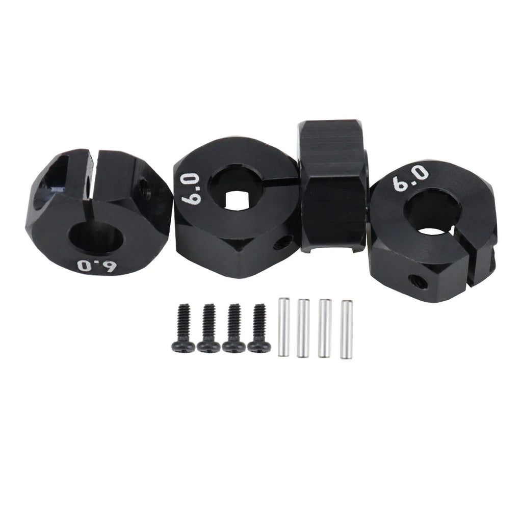 Aluminum 5/6/7/8/9/10/11/12mm Adapter Hex 12mm Drive Hub with Pin Screws for RC Auto Track Truck HSP HPI Tamiya Traxxas Slash