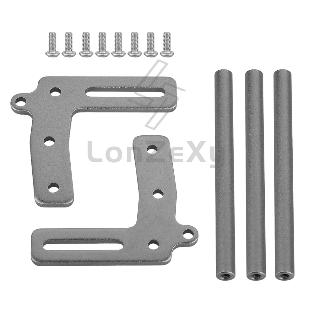 Aluminum Front Bumper Bull Bars for 1/10 RC Crawler Axial SCX10 TRX4 LCG Chassis FJ40 Dodge Power Wagon Cab Cliffhanger Body