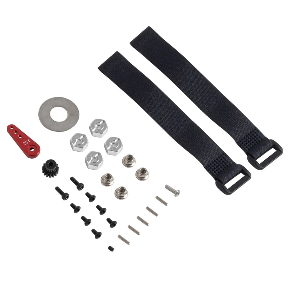 313mm Wheelbase Metal Chassis Frame with Prefixal Single / 2-Speed Transmission for 1/10 RC Crawler Axial SCX10 II 90046 EX86100