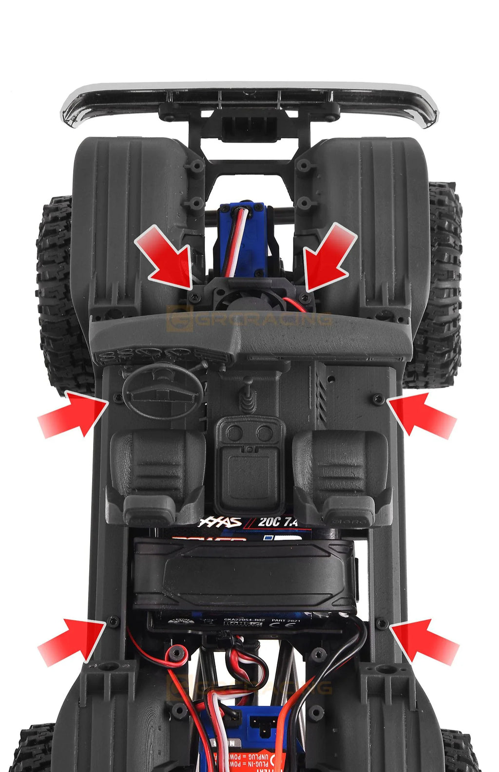 TRX4M 3D Printing Interior Seat and Fender for 1/18 RC Crawler Traxxas TRX-4M Car Chevrolet K10 Upgrade Parts