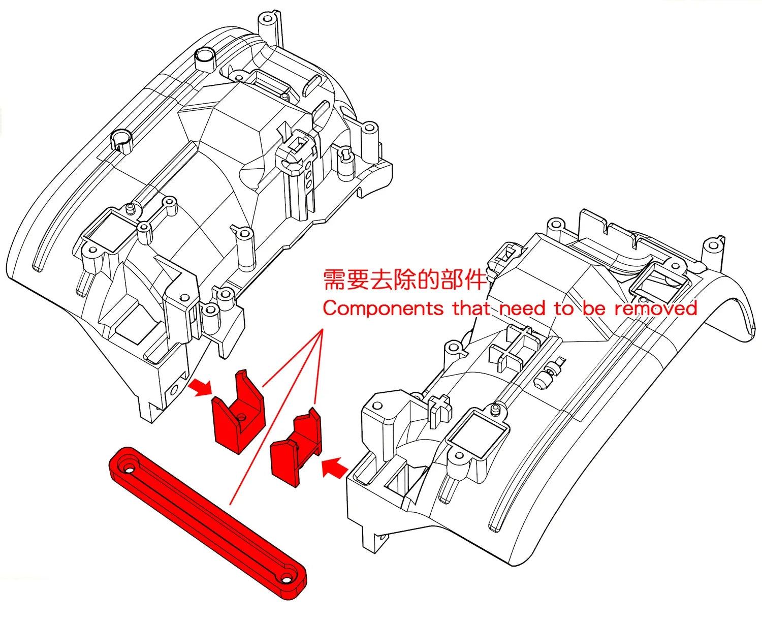 TRX-4 Simulation 324mm Wheelbase 2 Doors Pickup Truck Body Shell for 1/10 RC Crawler Car Traxxas TRX4 DEFENDER RD110 Parts