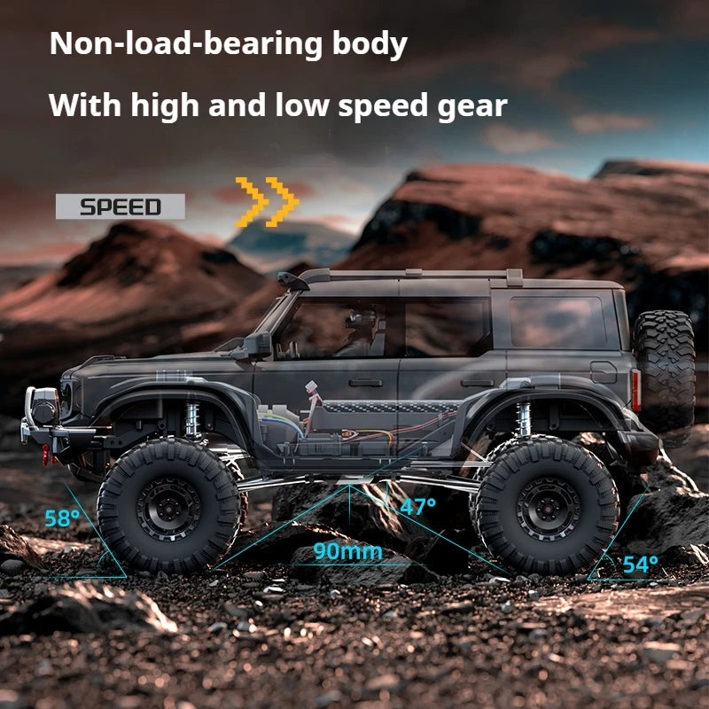 NEW Upgrades 2025 HB R001 Bronco with electric winch 1/10 4WD Remote Control Off-road Vehicle Electric Model RC Climbing