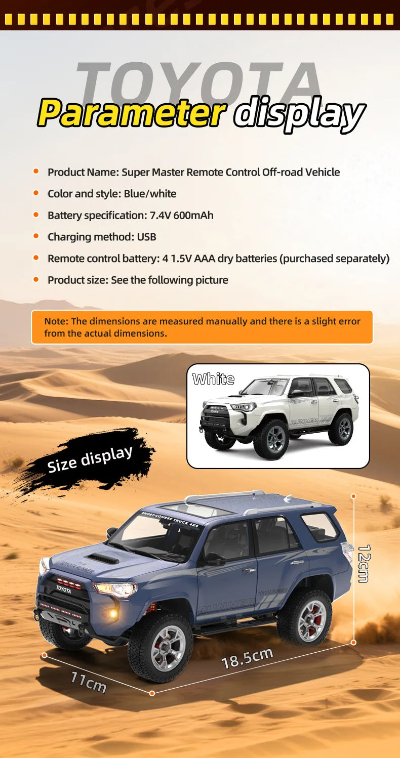 JJRC HG4 1/18 2.4G 4WD RC Car Rock Crawler LED Light Simulated Sound Off-Road Climbing Truck RTR Full Proportional Models Toys