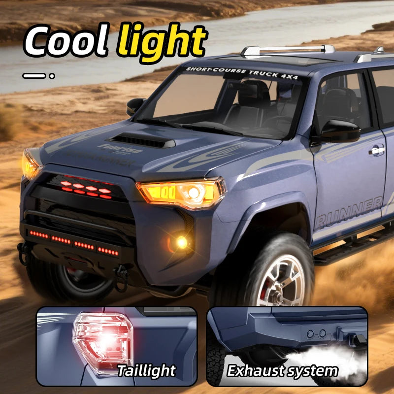 1/18 RC Car 2.4G Remote Control Crawler 4WD Off-Road Climbing Alloy Simulation Model with LED Lights Vehicle Toys HG4-209