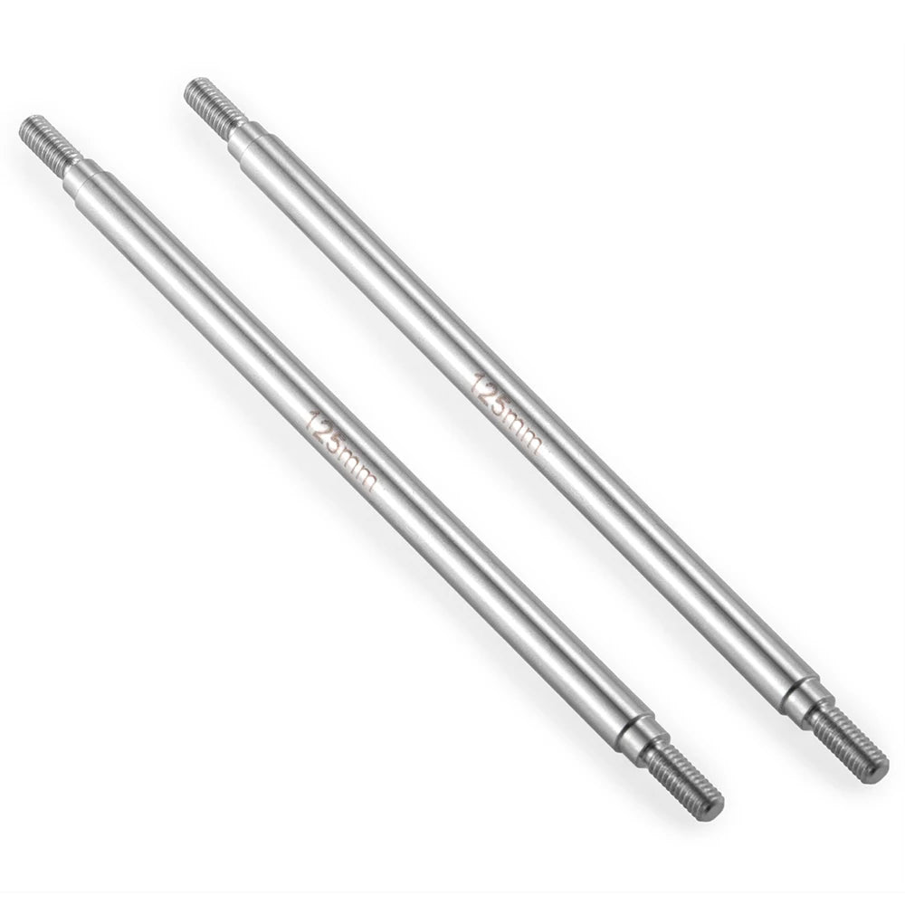 YEAHRUN 2Pcs Stainless Steel Linkage Set Link Rod M4 6x50-155mm for Axial SCX10 II 90046 TRX-4 D90 1/10 RC Car Upgrade Parts