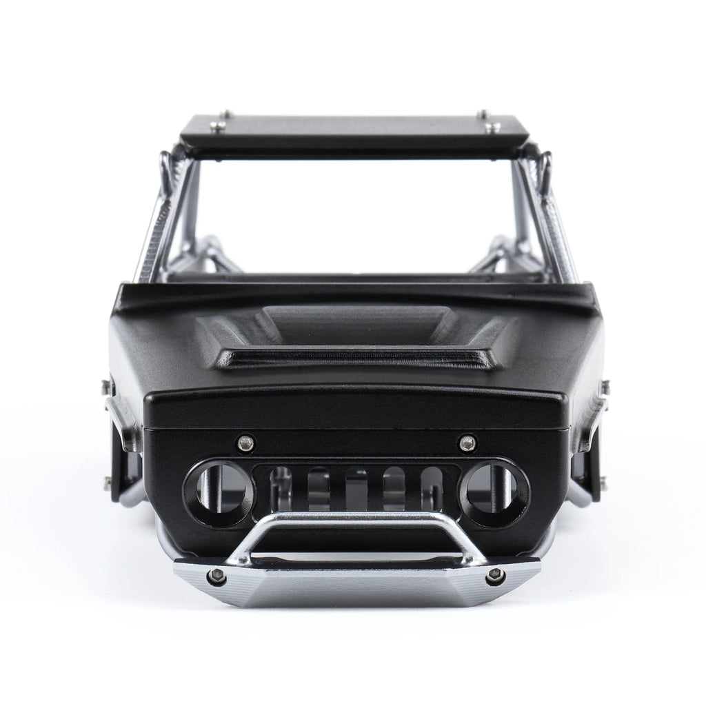 Hoocrawler CNC Aluminum Frame Body Shell Rocks Cage One Piece Tube Chassis For RC Crawler 1/24 SCX 24 Ripper Upgrades