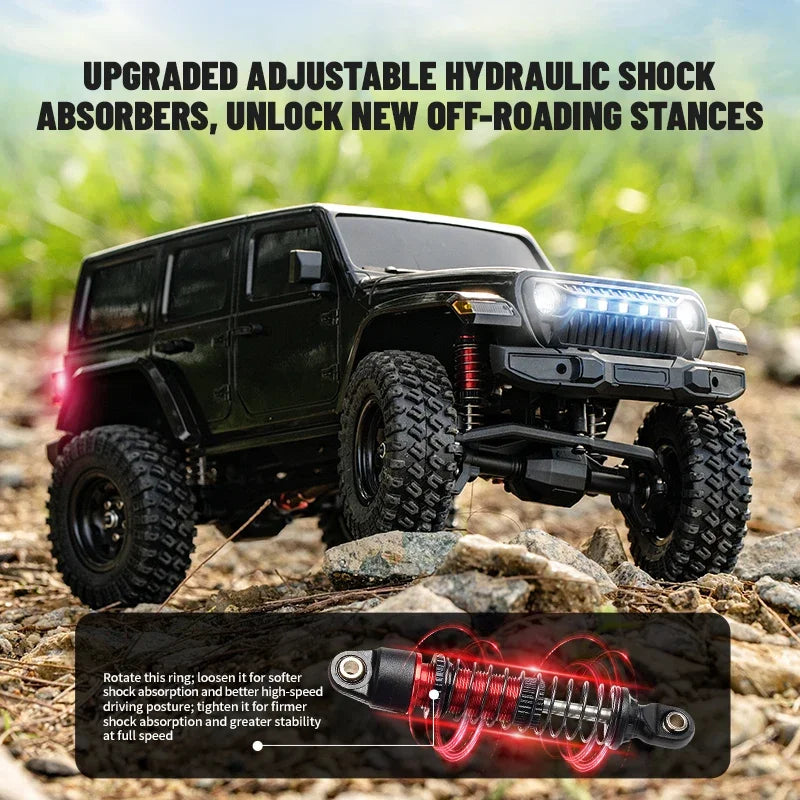 C8801 PRO/ C8801 1/18 RC Car With Light 2.4G 4WD Electric Climbing High-Speed Off-Road Vehicle Remote Control Toys For Kid Adult