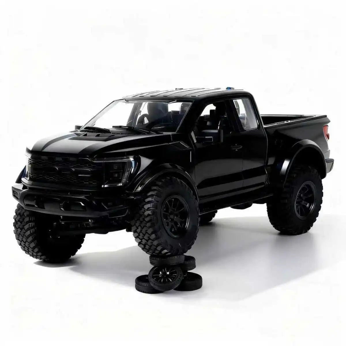 Hongxing New F-150 Rc Car 1:12 Scale 4wd Off-Road Pickup Truck Full Metal Gearbox Realistic Open Doors Cruise Control Rc Vehicle