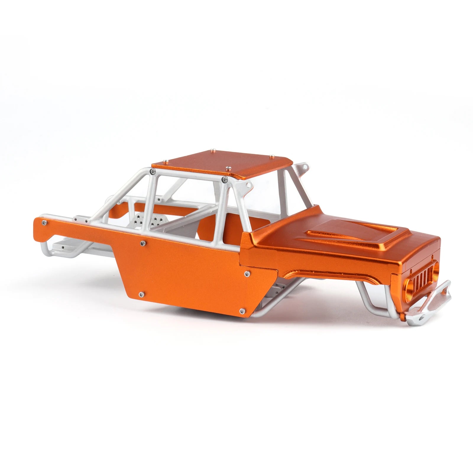 Hoocrawler CNC Aluminum Frame Body Shell Rocks Cage One Piece Tube Chassis For RC Crawler 1/24 SCX 24 Ripper Upgrades