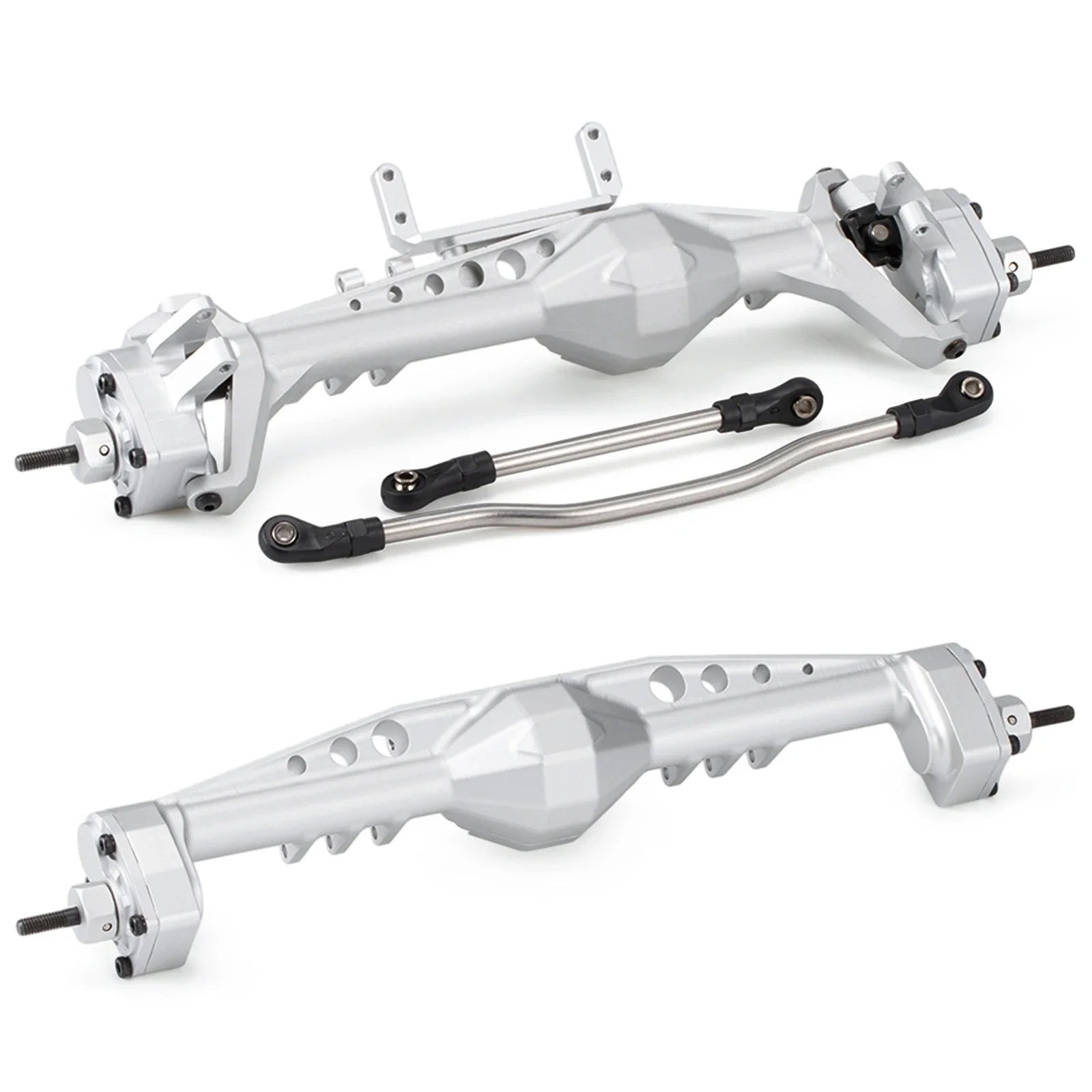 CNC Aluminum F9 Offset Portal Axle with Servo Mounts for 1/10 RC Crawler Axial Capra 1.9 UTB LCG Chassis Cheater Rigs