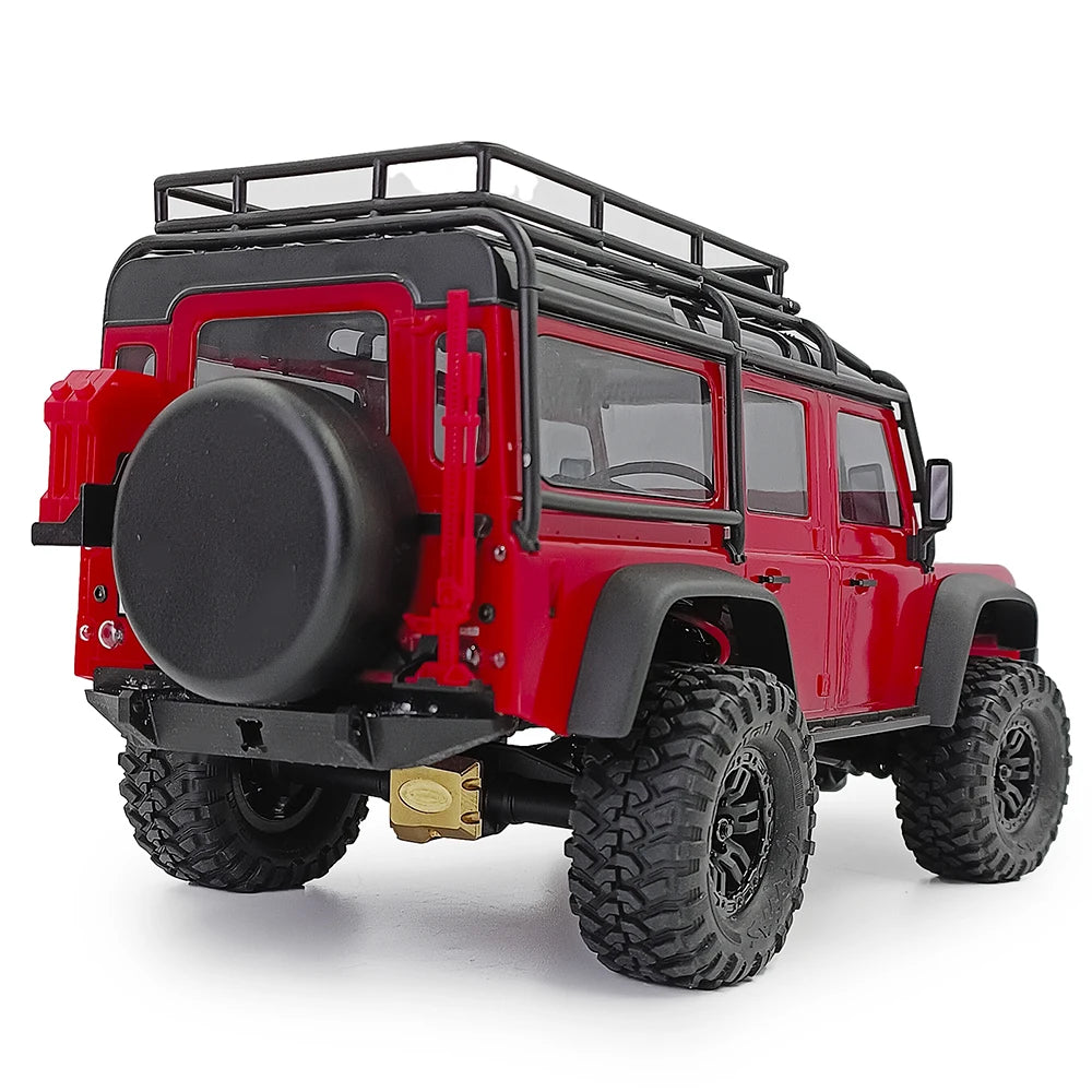 AXSPEED Brass Counterweight Caster Blocks Steering Knuckle Diff Cover Chassis Links for 1/18 TRX4M Bronco Defender Parts