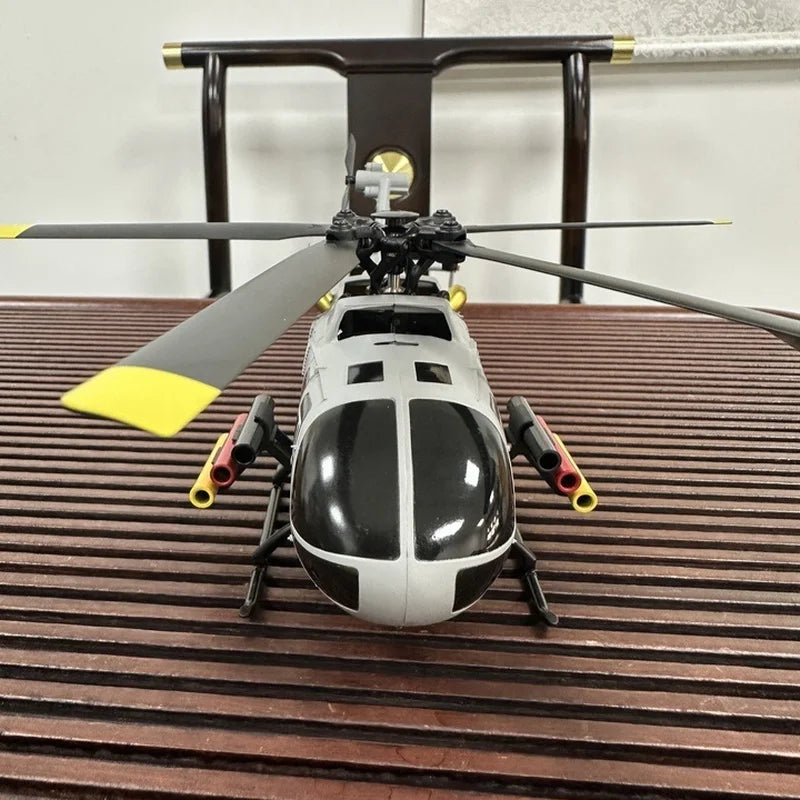 RC ERA C186S Remote Control Helicopter Six-Pass Simulation Brushless Flight Model BO105 Optical Flow Positioning Boy Toy Gift