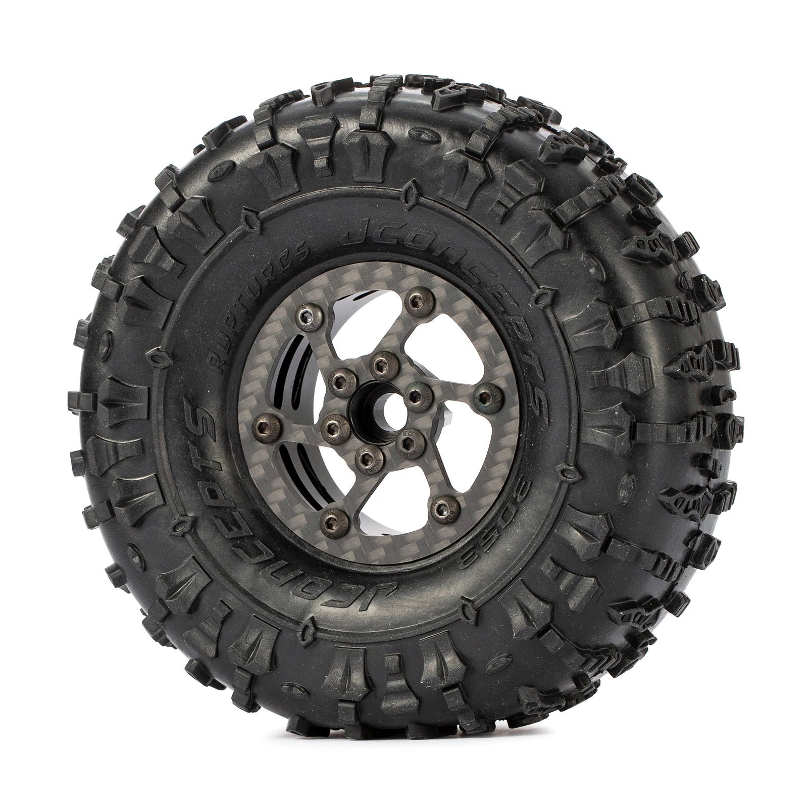 1.9 Inch Carbon Fiber Portal Beadlock Wheels Rims for 1/10 RC Crawler lightweight design GSPEED LCG Chassis Capra SCX10 Pro TRX4