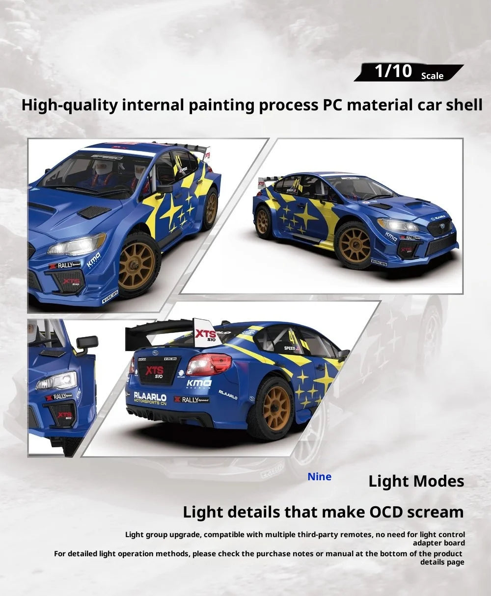 Rc Rally Car 1/10 F10 4wd Rtr Rc Simulation Racing Drift Off-Road Vehicle Model Rally Car 2.4g Remote Control Car Adult Boy Toys