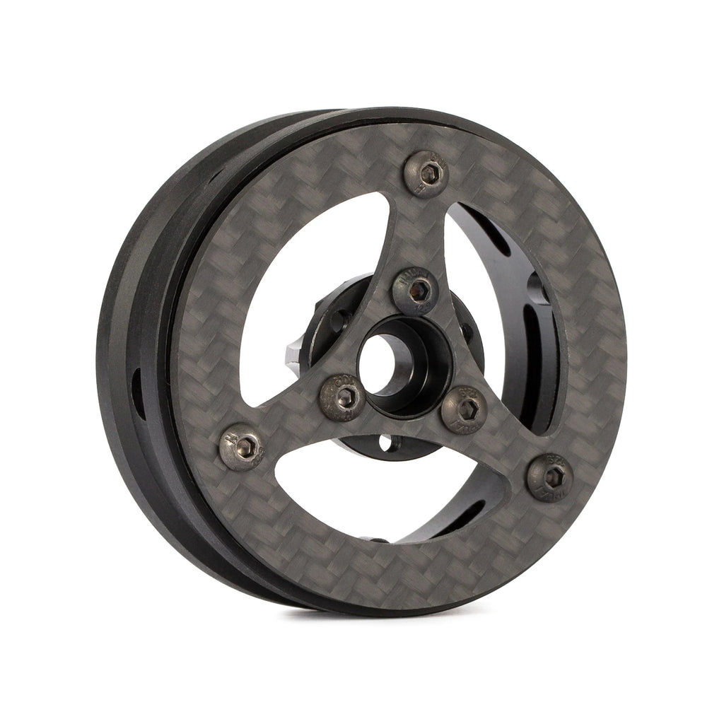 1.9 Inch Carbon Fiber Portal Beadlock Wheels Rims for 1/10 RC Crawler lightweight design GSPEED LCG Chassis Capra SCX10 Pro TRX4