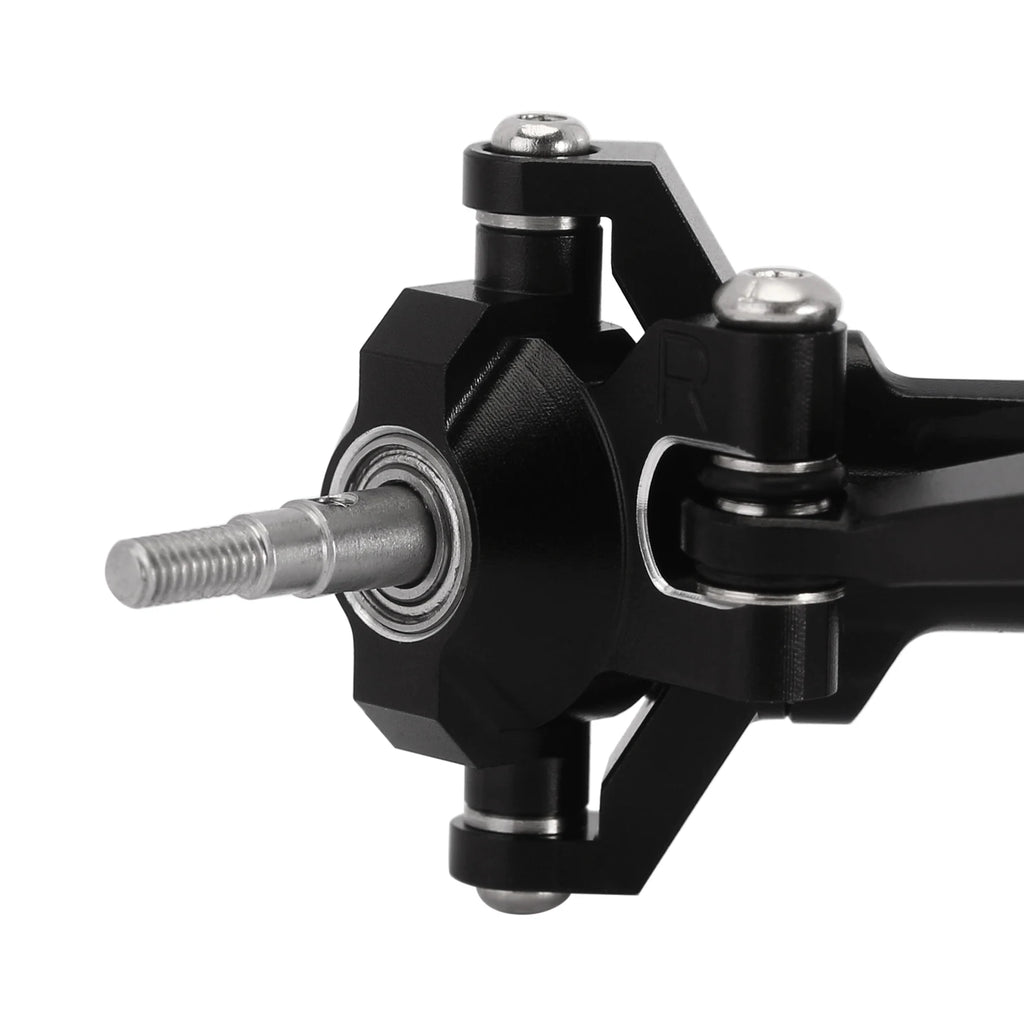INJORA CNC Aluminum 4mm Extended Front Rear Complete Axles for 1/18 RC Crawler TRX4M Upgrade (4M-61)