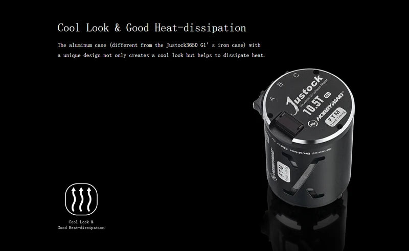 HobbyWing XERUN XR10 Justock G3S 60A Inductive Brushless Electric Adjustment/Motor Set Suitable for 1/10 RC Drift Cars