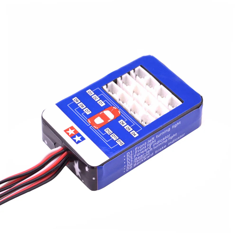 RC 12 LED Lighting Simulation Flash Light Controllable dual flashing lights Kit for 1/10 RC cars Tamiya HSP HPI RC4WD Traxxas