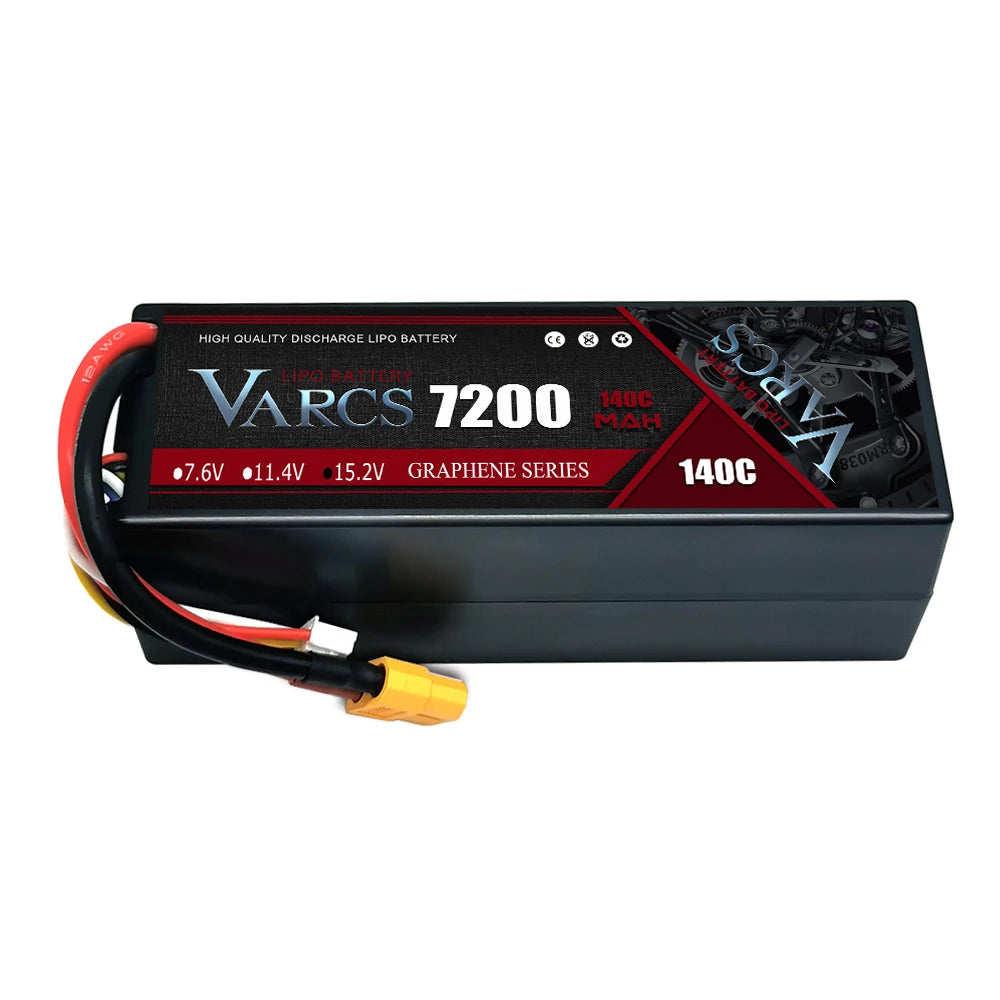 VARCS Lipo 3S 4S Lipo 14.8V 15.2V 11.1V 11.4V Battery 6500mah 7000mah  8400mah 9200mah 10000mah 6200ma 5200mah XT90 EC5 RC Car