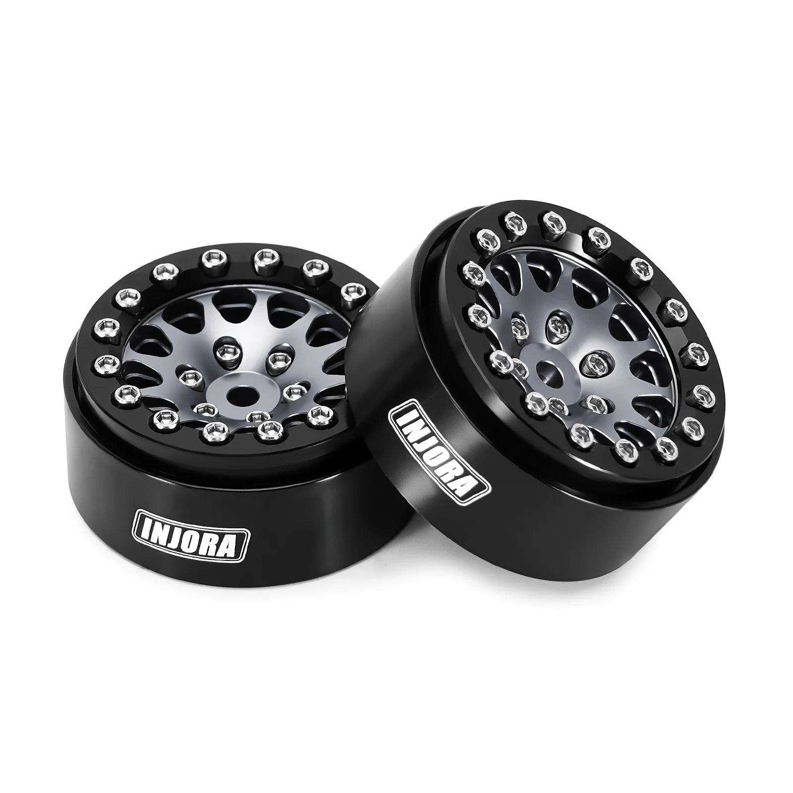 INJORA 1.3" Aluminium Beadlock Wheels for 1/24 1/18 RC Crawler (W1311)