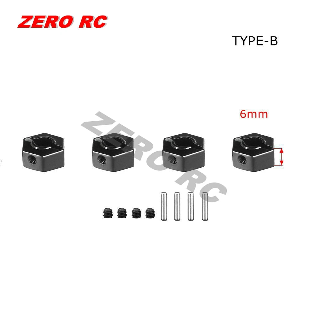 12mm Metal Wheel Hex Hub 5/6/7/8/9/10mm Offset Adapter For 1/10 1/12 HSP Wltoys AXIAL SCX10 II III CAPRA RGT FMS D90 RC Car Axle