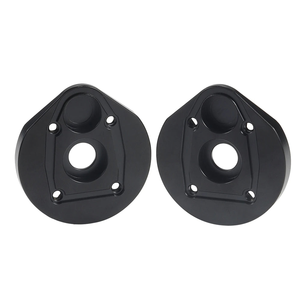 Black Brass Weights Steering Knuckles Portal Cover Set for Axial Capra SCX10 III AR45P SuperShafty CP44 Vanquish F9 Axle Housing