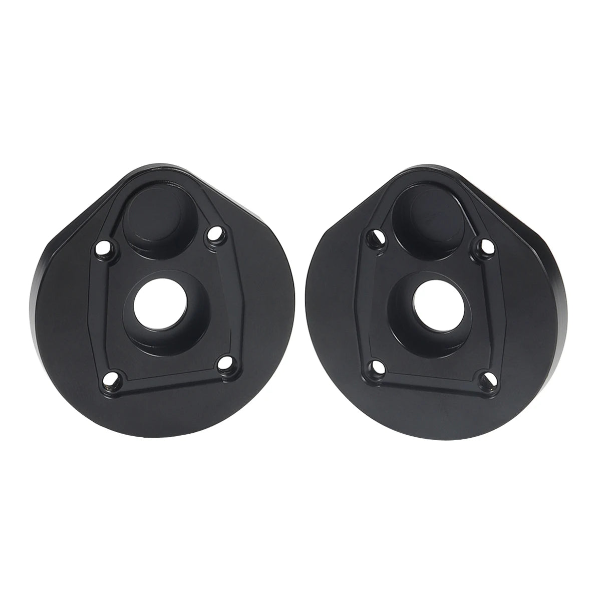 Black Brass Weights Steering Knuckles Portal Cover Set for Axial Capra SCX10 III AR45P SuperShafty CP44 Vanquish F9 Axle Housing