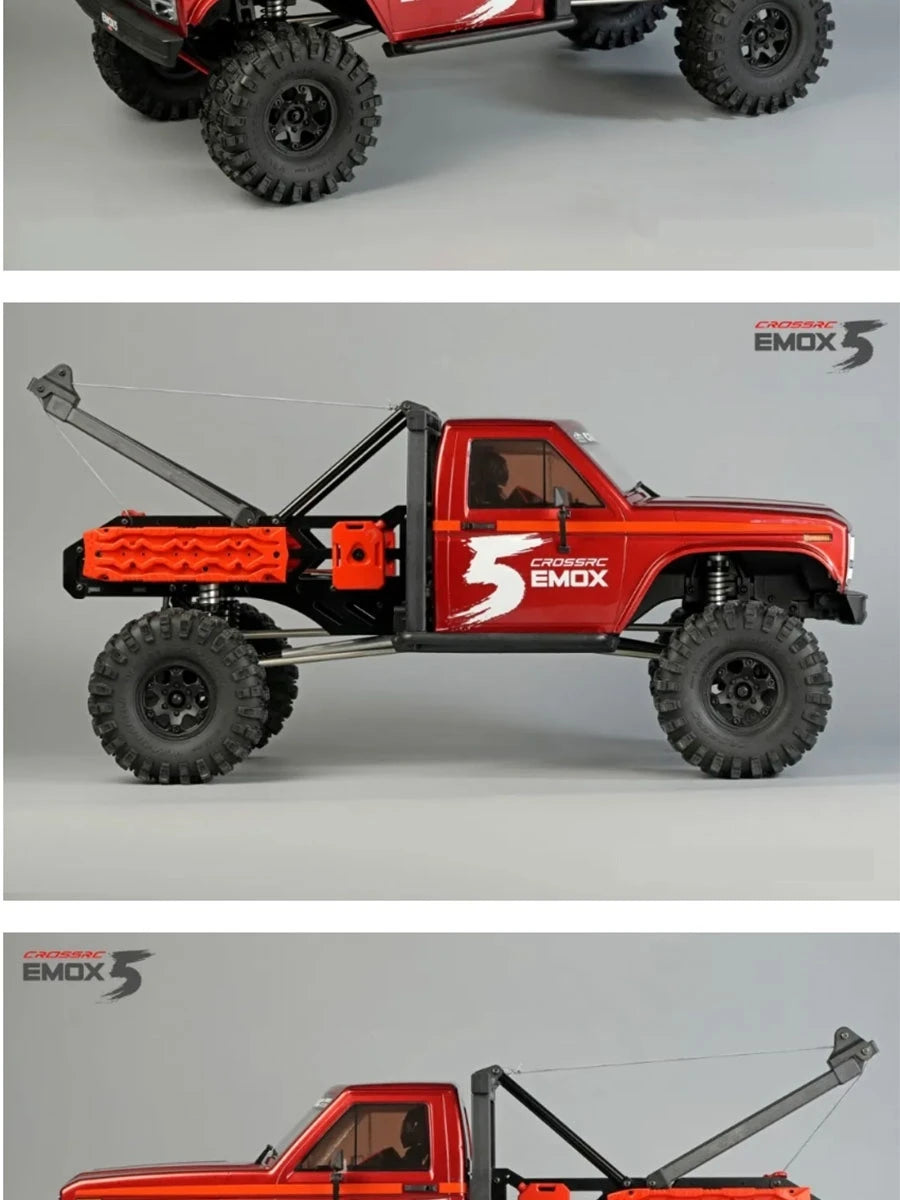 New Crossrc Emo X5 Foc Brushless 1/8 Rc Remote Control Model Cars Off-Road Crawler 4wd Road Rescue Vehicle Children'S Toy Gift