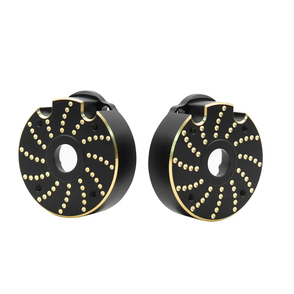 Portal Axle Housing Brass Black Steering Cup steering C Seat tie Rod Holder gear Cover servo Bracket For 1/10 Trx4 Trx6