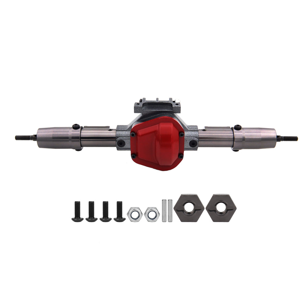 SCX10 Axle CNC Metal RC Car Front & Rear Axle With Adapter Servo Armfor Axial SCX10 1/10 RC Crawler Car Upgrade Parts
