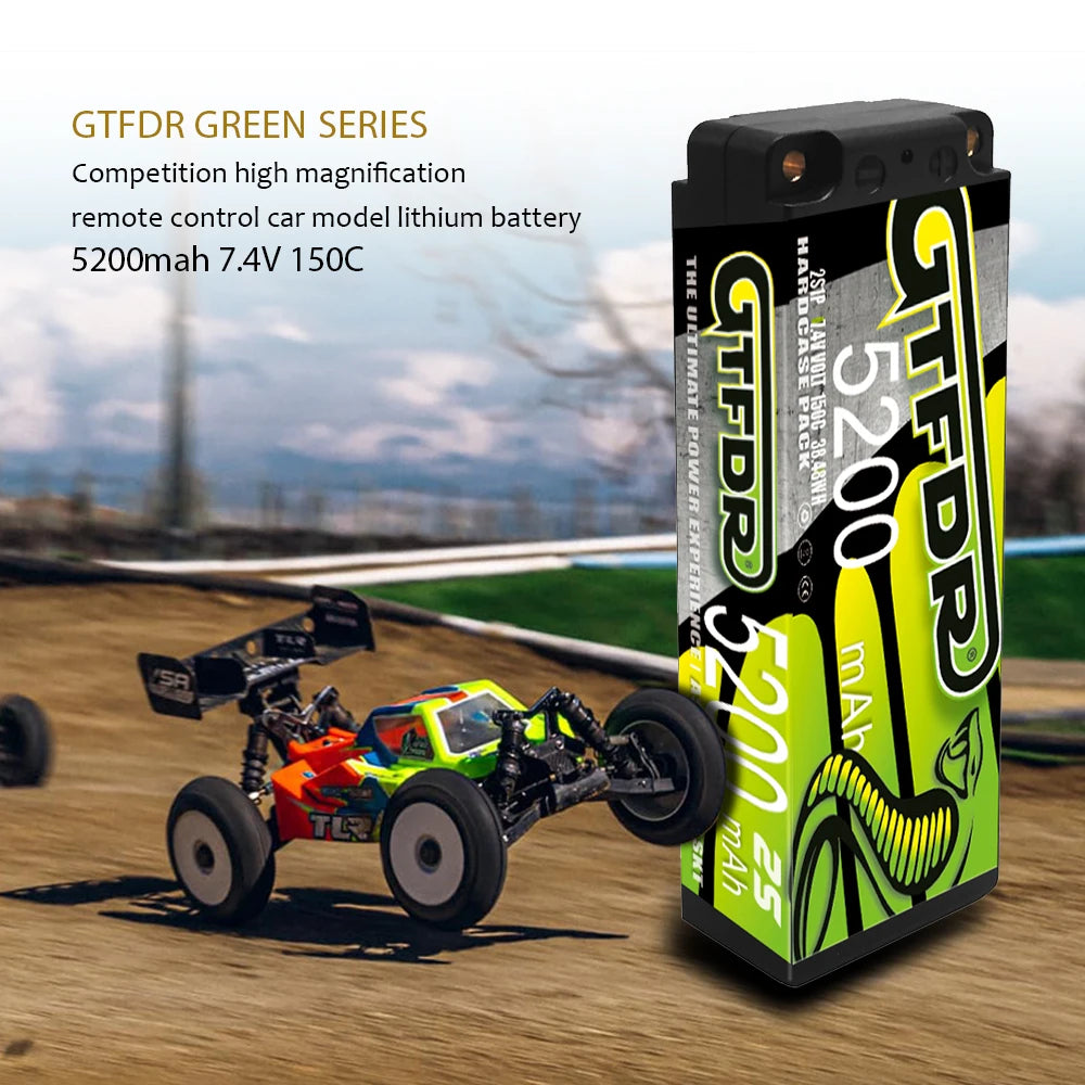 GTFDR 7.6V 7.4V 2S 5MM SHORTY HV 5200MAH 7200MAH 7000MAH 6300MAH 8400MAH 8500MAH 9400MAH 120C 150C 140C  Battery Rc Lipo 1/10